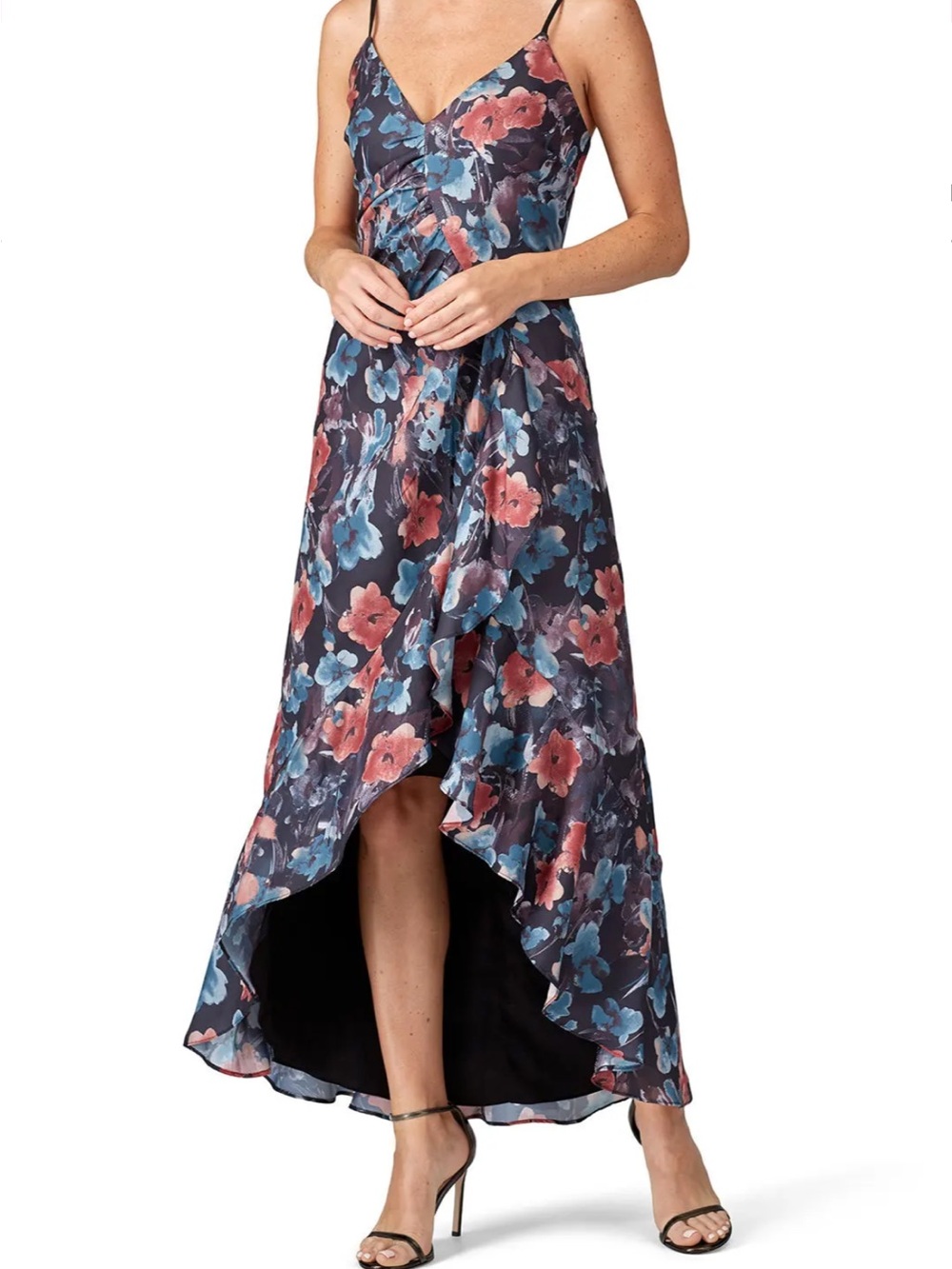 Harlyn asymmetrical ruffle dress